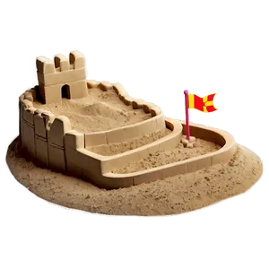 Creative Sandcastle Png 06212024 PNG image