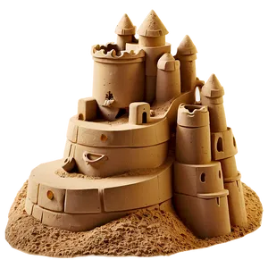 Creative Sandcastle Png 06212024 PNG image