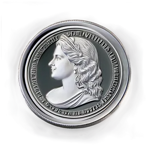 Creative Silver Coin Art PNG 96 PNG