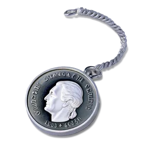 Creative Silver Coin Art PNG Bjn