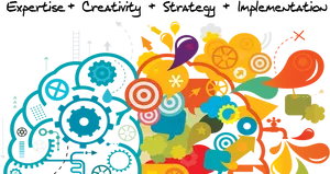 Creative Strategy Implementation Concept Art PNG image