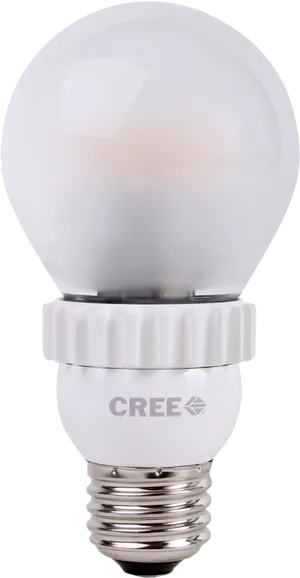 Cree L E D Light Bulbon Black Background PNG image