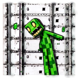 Creeper Inside Fortress Png 6 PNG image
