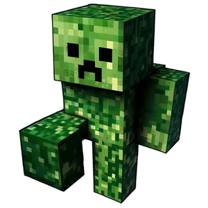 Creeper Minecraft Art Png Lhc17 PNG image