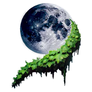 Creeper Under Moon Png Gir12 PNG image