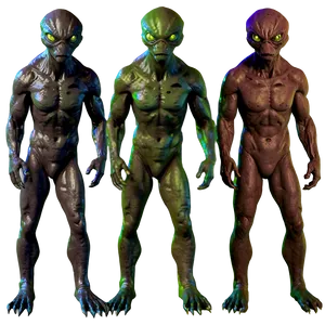 Creepy Alien Monster PNG Nps