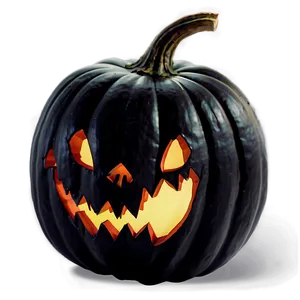 Creepy Black Pumpkin Design Png Fke44 PNG image