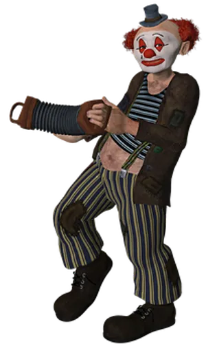 Creepy_ Clown_3 D_ Character