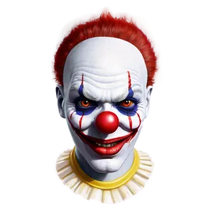 Creepy Clown Face Drawing Png 06272024 PNG image