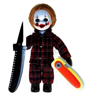 Creepy Doll With Knife Png 06252024 PNG image