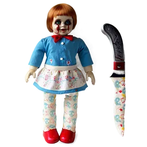 Creepy Doll With Knife Png 6 PNG image