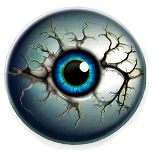 Creepy Eyeball Design PNG Tmx94