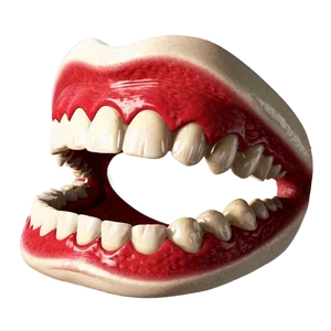 Creepy Grin Mouth PNG 06212024