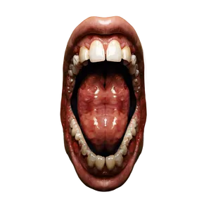 Creepy Grin Mouth PNG 06212024