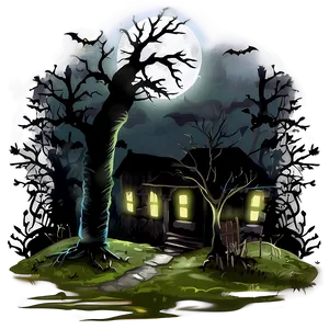 Creepy Halloween Mist PNG 05242024