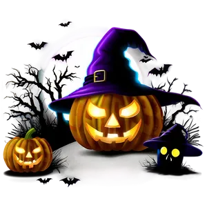 Creepy Halloween Night Png Iip PNG image