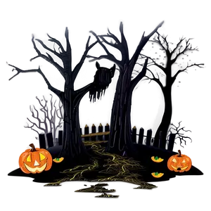 Creepy Halloween Night Png Qrw7 PNG image