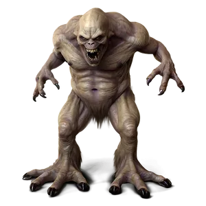Creepy Monster Drawing PNG Dqy