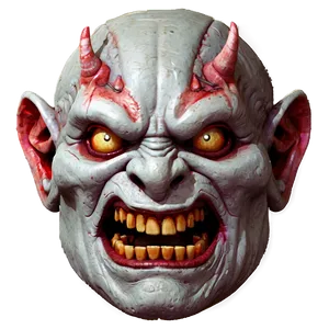 Creepy Oni Face Png Kqh74 PNG image