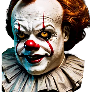 Creepy Pennywise Face Png Qcs PNG image