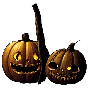 Creepy Pumpkin Patch PNG 1 PNG