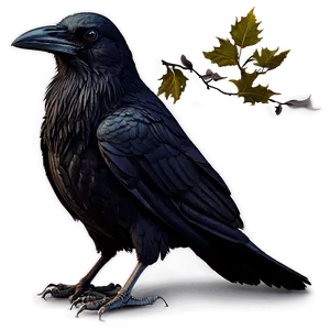 Creepy Raven PNG Pqu