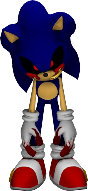 Creepy_ Sonic_ Exe_ Character PNG image