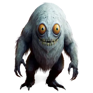 Creepy White Monster Art Png 79 PNG image