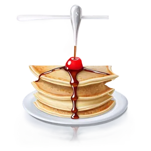 Crepe Style Pancakes PNG Piv88