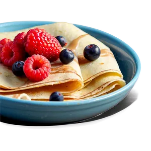 Crepes With Berries Breakfast PNG 42