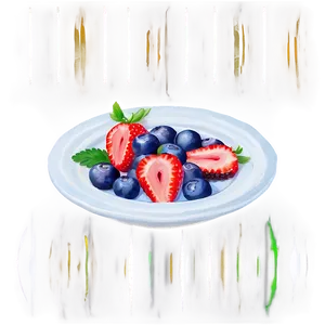 Crepes With Berries Breakfast PNG Kap