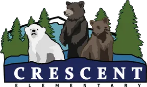 Crescent Elementary School Bears Logo PNG image