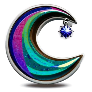 Crescent Moon Charm PNG Bjs34 PNG