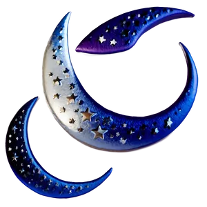 Crescent Moon Earrings PNG Tuv