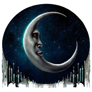 Crescent Moon Fantasy Art Png 05212024 PNG image