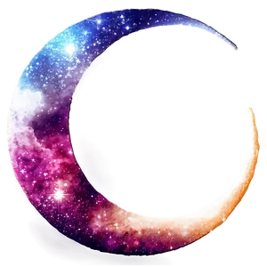 Crescent Moon Galaxy Png Ajq PNG image