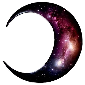 Crescent Moon Galaxy PNG Lur59 PNG