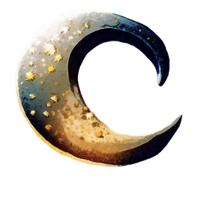 Crescent Moon Illustration Png 06252024 PNG image