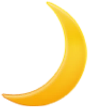 Crescent Moon Illustration PNG