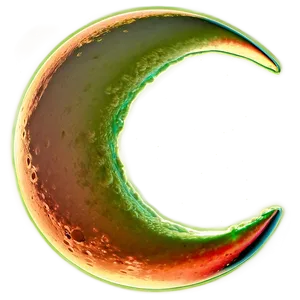 Crescent Moon In Aurora Png 97 PNG image