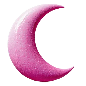 Crescent Moon In Dreamy Pink Png 05212024 PNG image