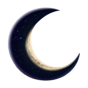 Crescent Moon In Night Sky Png Ded91 PNG image