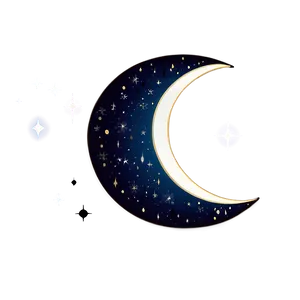 Crescent Moon In Space Png Kgc PNG image