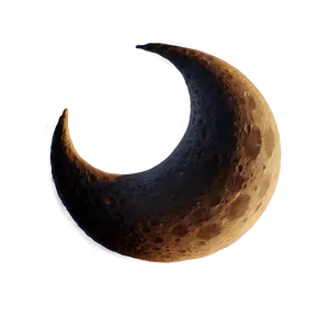 Crescent Moon Phase PNG 06252024