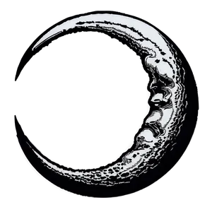 Crescent Moon Silhouette PNG 06252024