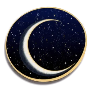 Crescent Moon Silhouette Png Vce PNG image