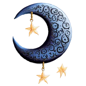 Crescent Moon Tattoo Design PNG 06252024 PNG