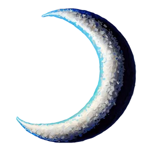 Crescent Moon With Clouds PNG 06252024