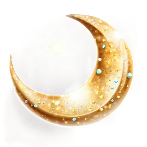 Crescent Moon With Crystals Png 05212024 PNG image