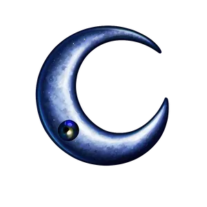 Crescent Moon With Eyes Png 61 PNG image